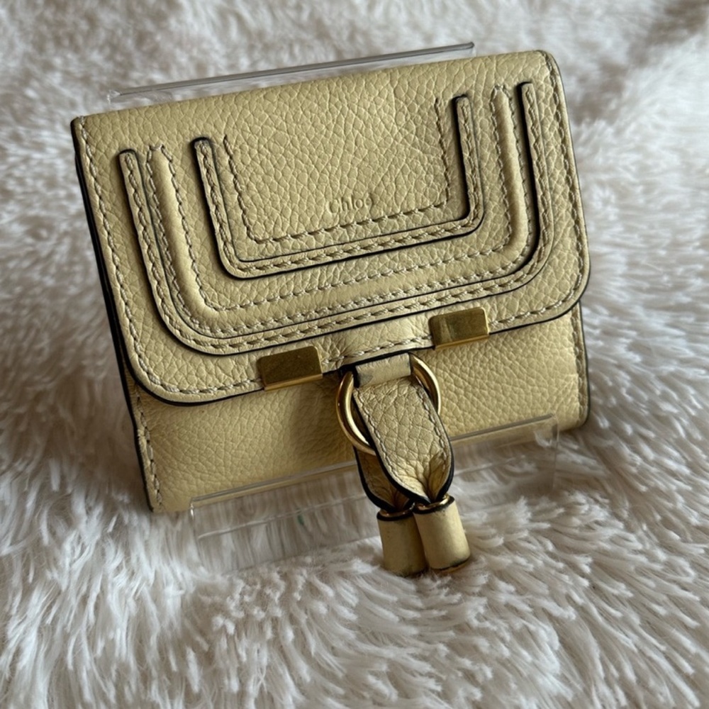 Authentic Chloé Marcie Square Leather Wallet